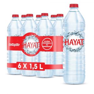 Hayat 1,5 Litre Pet Su 6'lı Paket